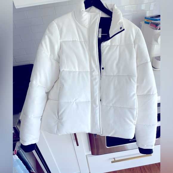 Marc New York - Faux Leather Puffer Coat - MRSP $200 - Picture 3 of 5